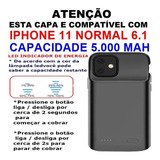 Capa Com Carregador De Bateria Compativel iPhone XR 5.000mah