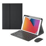 Capa Com Teclado E Mouse Para Para iPad 9.7 5ª 6ª Geração