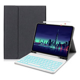 Capa Com Teclado Iluminado Para iPad