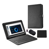 Capa Com Teclado + Mouse P/ Tablet A7 T500/t505 10.4/s6 Lite