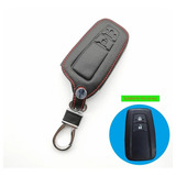 Capa Couro Chave Carro Toyota Novo Corolla Yaris Prius 