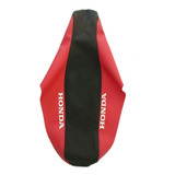 Capa De Banco Crf 150/230 Preto/vermelho Todos Os Anos