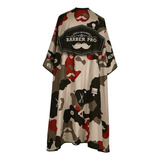 Capa De Barbeiro Profissional Impermeável Grande Camuflagem