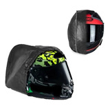 Capa De Capacete Moto Bolsa Sacola Bag Em Couro Courvin