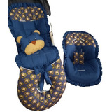 Capa De Carrinho E Bb Conforto,apoio ,amam. E Pt Cinto Urso
