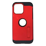 Capa De Celular Com Suporte Magnético Para iPhone 13 Pro Max Cor iPhone 12/12 Pro Vermelho (sem Sucção Magnética)