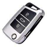 Capa De Chave Carbon Em Tpu Vw Nivus Polo Golf Tcross