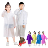 Capa De Chuva Infantil Com Capuz Impermeável Meninos Meninas