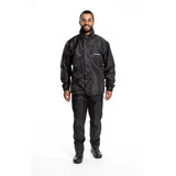 Capa De Chuva Motoqueiro Conjunto Nylon Luxo Com Gola Forro