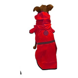 Capa De Chuva Pet Impermeável Capuz Cachorro Cão Nylon M
