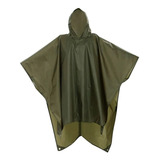 Capa De Chuva Poncho Impermeável Adulto 3 Em 1 Camping Caça