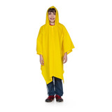 Capa De Chuva Tipo Poncho Pvc Forrado Infantil Tam M Nikokit