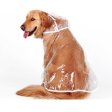 Capa De Chuva Transparente P/ Cães Tamanho 6 Xlarge