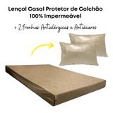 Capa De Colchão Lençol Casal Kit