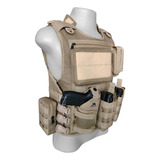 Capa De Colete Modular Close + 9 Bolsos J.a Rio Militar