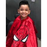 Capa De Corte Infantil Barbeiro Cabeleireiro Homem Aranha Capa Infantil