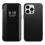 Capa De Couro Com Janela Para Apple Business Series 2023