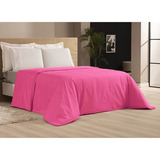 Capa De Edredom Casal Duvet Zíper 2,20 X 2,40 400 Fios Luxo Cor Pink