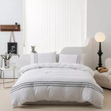 Capa De Edredom Casal Duvet Zíper 2,20 X 2,40 Luxo Bordada
