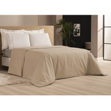 Capa De Edredom Solteiro Duvet Zíper 400 Fios +1 Fronha Luxo Cor Wood Pearl