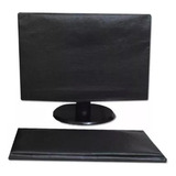 Capa De Luxo Em Corino Para Monitor E Teclado - Sob Medida 