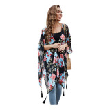Capa De Maiô Com Estampa Floral Tassel B Cover-up Porno