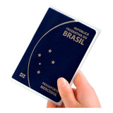 Capa De Passaporte Em Pvc Cristal Kit C/ 4 Peças.