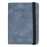 Capa De Passaporte Retrô P Skin Feel Com Compartimento Para