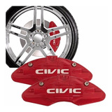 Capa De Pinça De Freio Honda Civic City Fit Vermelha New Par