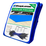 Capa De Piscina 15 Em 1 Proteção + Térmica Sl500 5x4,5 Azul