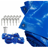 Capa De Piscina 15 Em 1 Pvc 500 Proteção+termica 7,5x4,5 M