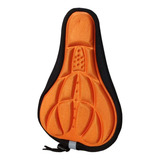 Capa De Selim 3d Confortável P/ Banco Bicicleta Bike Laranja