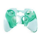 Capa De Silicone Para Controle De Xbox 360 - Verde E Branco