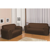 Capa De Sofa 3 E 2 Lugares Diversas Cor Coladinha Malha Gel
