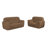Capa De Sofa 3 E 2 Lugares Tecido Grosso De Qualidade