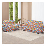 Capa De Sofa Lisa 2 E 3 Lugares Estampada Envio Rapido