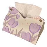 Capa De Suporte De Papel Facial, Grande E Fofa Mão De Couro