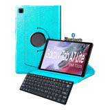 Capa De Tablet Para Galaxy Tab A7 Lite 8.7 T220 T225+teclado Cor Água