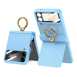 Capa De Telefone Com Suporte Dobrável Com Fecho De Anel Para