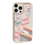 Capa De Telefone Good Luck Kitty Para iPhone 11 12 13 14 15
