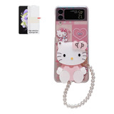 Capa De Telefone Hello Kitty Mirror Z Flip3, Z Flip4