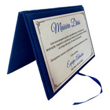Capa De Veludo Placa De Homenagem Aposentado Personalizada