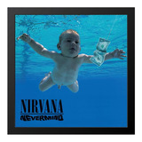 Capa De Vinil Eternizada Nirvana Nevermind 33x33cm