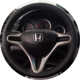 Capa De Volante Costurada Honda City + Coifa De Câmbio Lisos