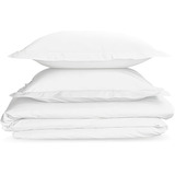 Capa Edredom 400 Fios Luxo King Duvet E 2 Fronha Branco