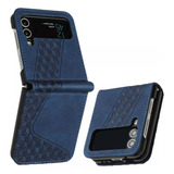 Capa Flip De Couro Pu Para Samsung Galaxy Z Flip 3 Z Flip 4