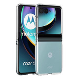 Capa Flip Ultra Slim Transparente P/ Motorola Razr 40 (2023)