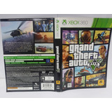 Capa Frontal Encarte Original Gta V Xbox 360