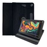 Capa Giratória Preta Para Amazon Fire 7 Kfmuwi