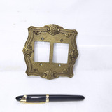 Capa Interruptor Luz Bronze Antiguidade 13,5x13cm 280g